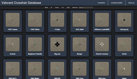 crosshair database|valorant crosshair sitesi.